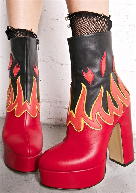 flame boots for women.